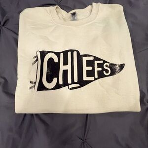Khaki colored Chiefs sweatshirt NWOT